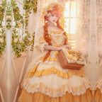 Hime Lolita Lolita Idyllic Vintage Girl Dress Daily Short Sleeve Op Dress Lolita Voyage One Piece Dress