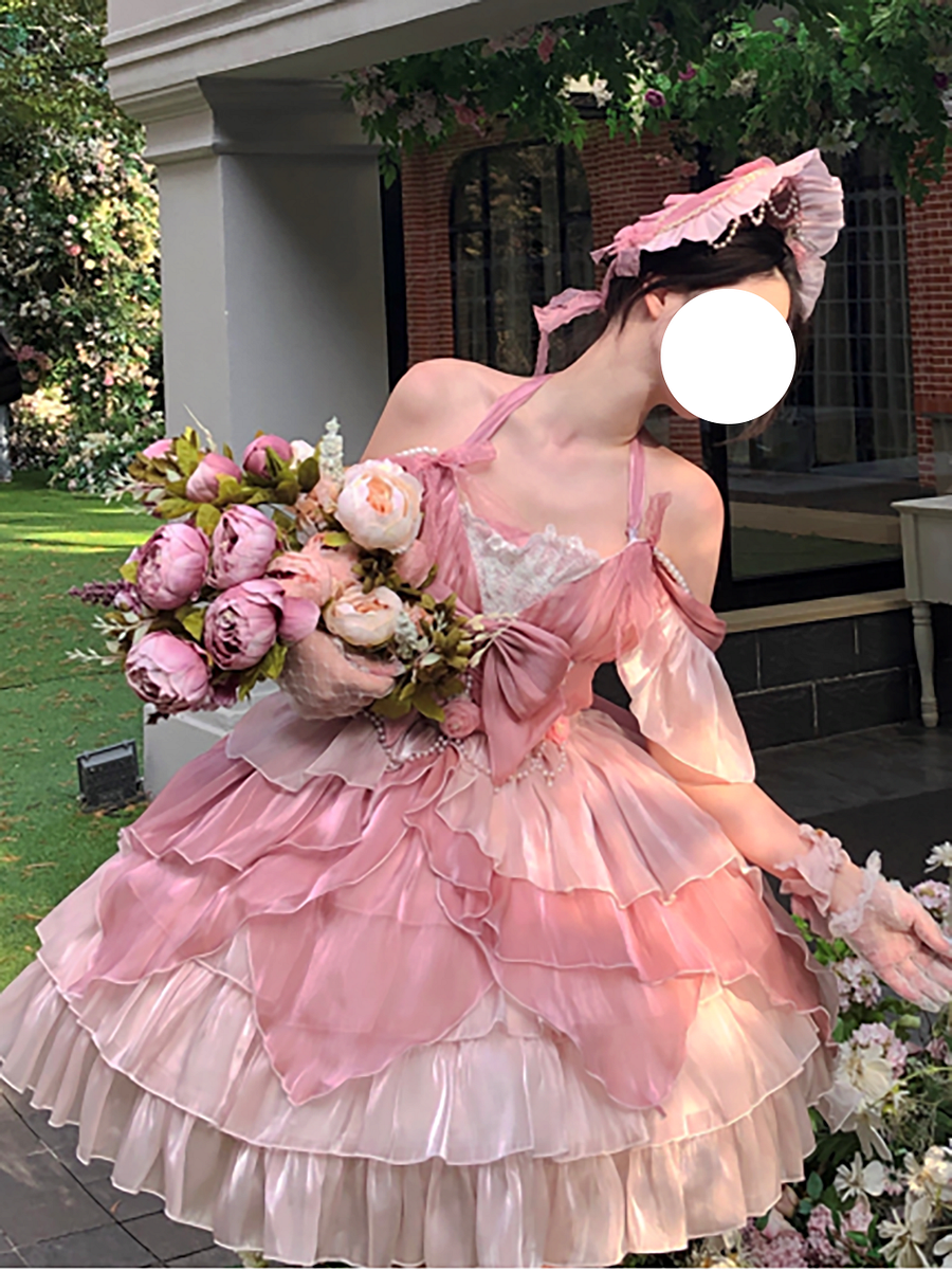 Little Flower Fairy Lolita Flower Marriage Lolita Dress Bar Mitzvah Birthday Dress JSK