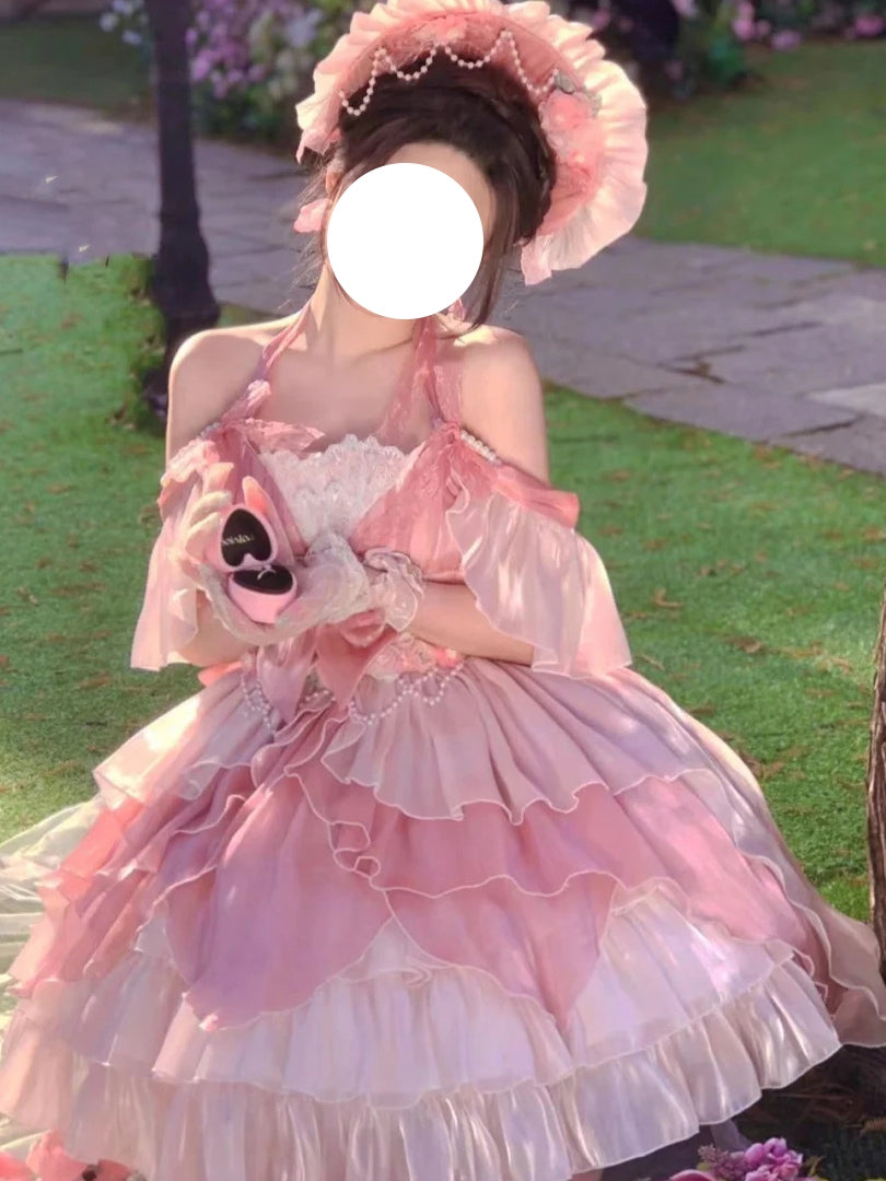 Little Flower Fairy Lolita Flower Marriage Lolita Dress Bar Mitzvah Birthday Dress JSK