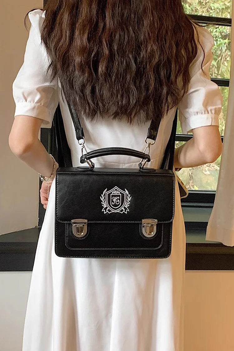 Design Concept:

This charming Lolita messenger bag blends playful Japanese school style with sweet, feminine details. Featuring a printed design and a classic messenger silhouette, it adds a stylish touch to any Lolita or casual outfit. Available in two sizes—large and small—the bag accommodates different carrying needs, while the sturdy handle ensures comfortable use. Choose from two versatile colors, black and brown, to match a variety of looks. Perfect for daily outings, school-inspired Lolita coordinat