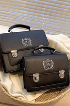 Design Concept:

This charming Lolita messenger bag blends playful Japanese school style with sweet, feminine details. Featuring a printed design and a classic messenger silhouette, it adds a stylish touch to any Lolita or casual outfit. Available in two sizes—large and small—the bag accommodates different carrying needs, while the sturdy handle ensures comfortable use. Choose from two versatile colors, black and brown, to match a variety of looks. Perfect for daily outings, school-inspired Lolita coordinat