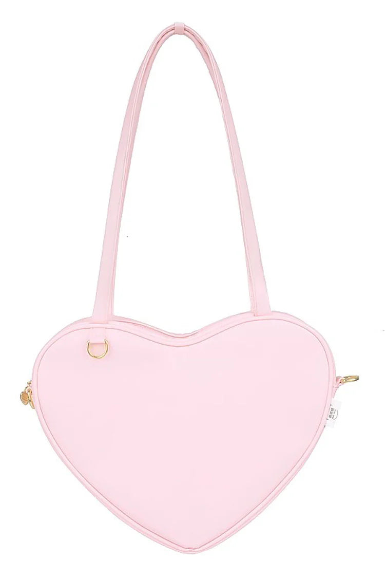 Design Concept:

This charming Lolita crossbody bag combines simplicity with sweet, playful charm. Crafted with a solid color design and a cute heart accent, it adds a touch of feminine elegance to any outfit. The compact size makes it perfect for carrying essentials, while the adjustable strap ensures comfortable wear. Available in four delightful colors—blue, white, pink, and yellow—this bag complements a variety of Lolita styles, making it ideal for daily wear, tea parties, or casual outings.