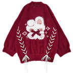 Design Concept:
This Lolita blouse is crafted from thick plush wool, offering both warmth and a cozy texture perfect for chilly seasons. The longline silhouette features elegant tie details that accentuate the waist while maintaining a soft, comfortable fit. Ideal for winter holidays, festive gatherings, or casual Lolita styling, this sweater blends practical warmth with whimsical Lolita charm.