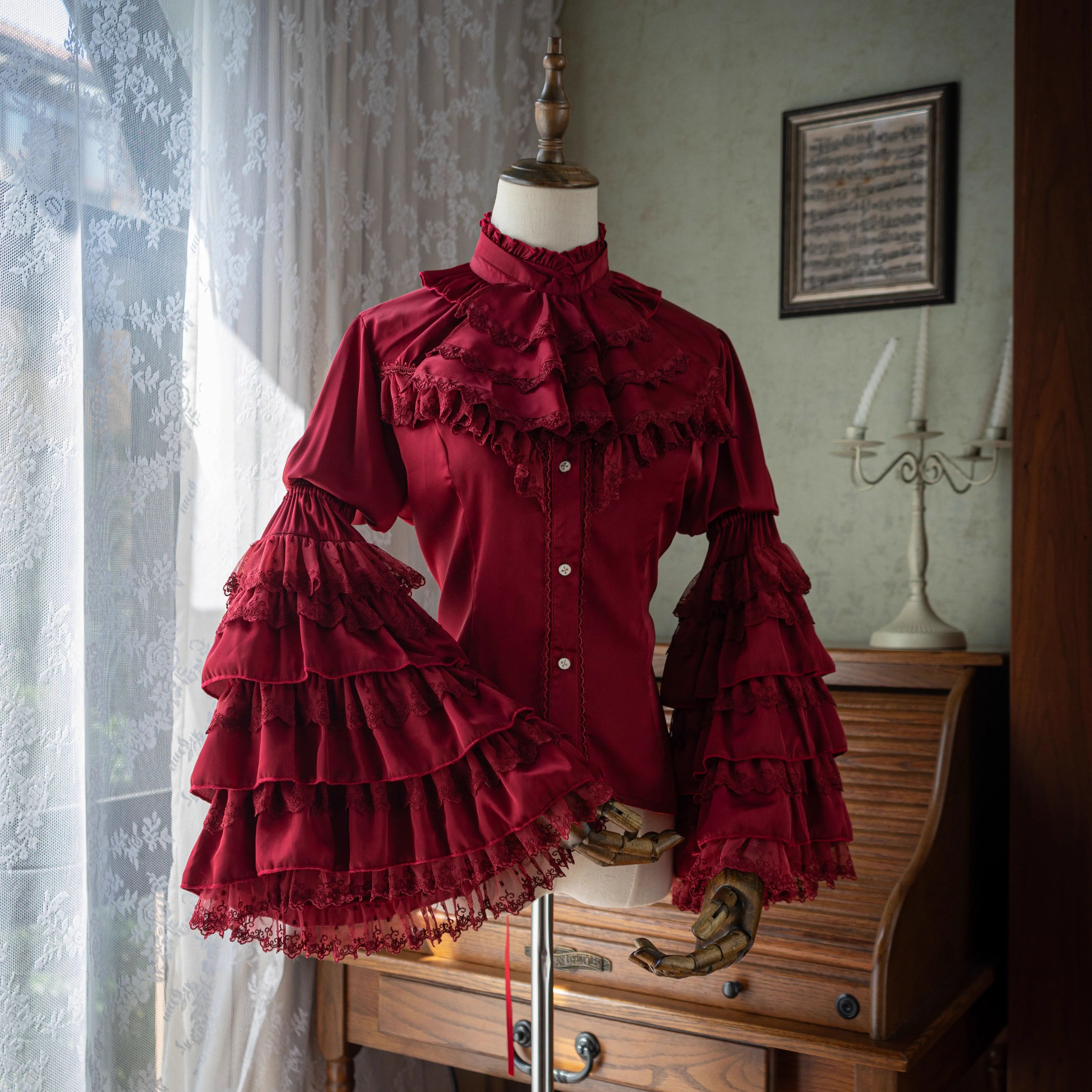 Design Concept:
Step into vintage-inspired gothic elegance with these Lolita Shorts in wine red, white, and black. Designed in a Gothic Punk prince style, they feature a refined high-waist cut and subtle tailoring that pairs effortlessly with Lolita blouses or coats. The unique design captures a blend of medieval charm and modern alternative fashion, making them ideal for tea parties, cosplay events, or casual streetwear styling. Both stylish and versatile, these shorts bring a statement look to any Lolita 