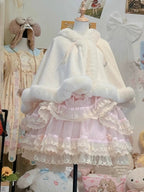 Lolita Coat Cape Plush Short Cloak Sweet Warm Winter Outfit