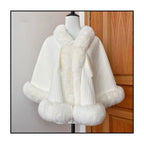 Lolita Coat Cloak Plush Short Cape Sweet Warm Thickened Autumn Winter Outfit
