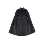 Lolita Coat Gothic Black Two-piece Cloak Set Spring Outfit