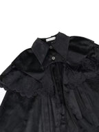 Lolita Coat Gothic Black Two-piece Cloak Set Spring Outfit