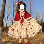 [Pre]Lolita Coat JSK Red Princess Winter Romantic Daily Outfit