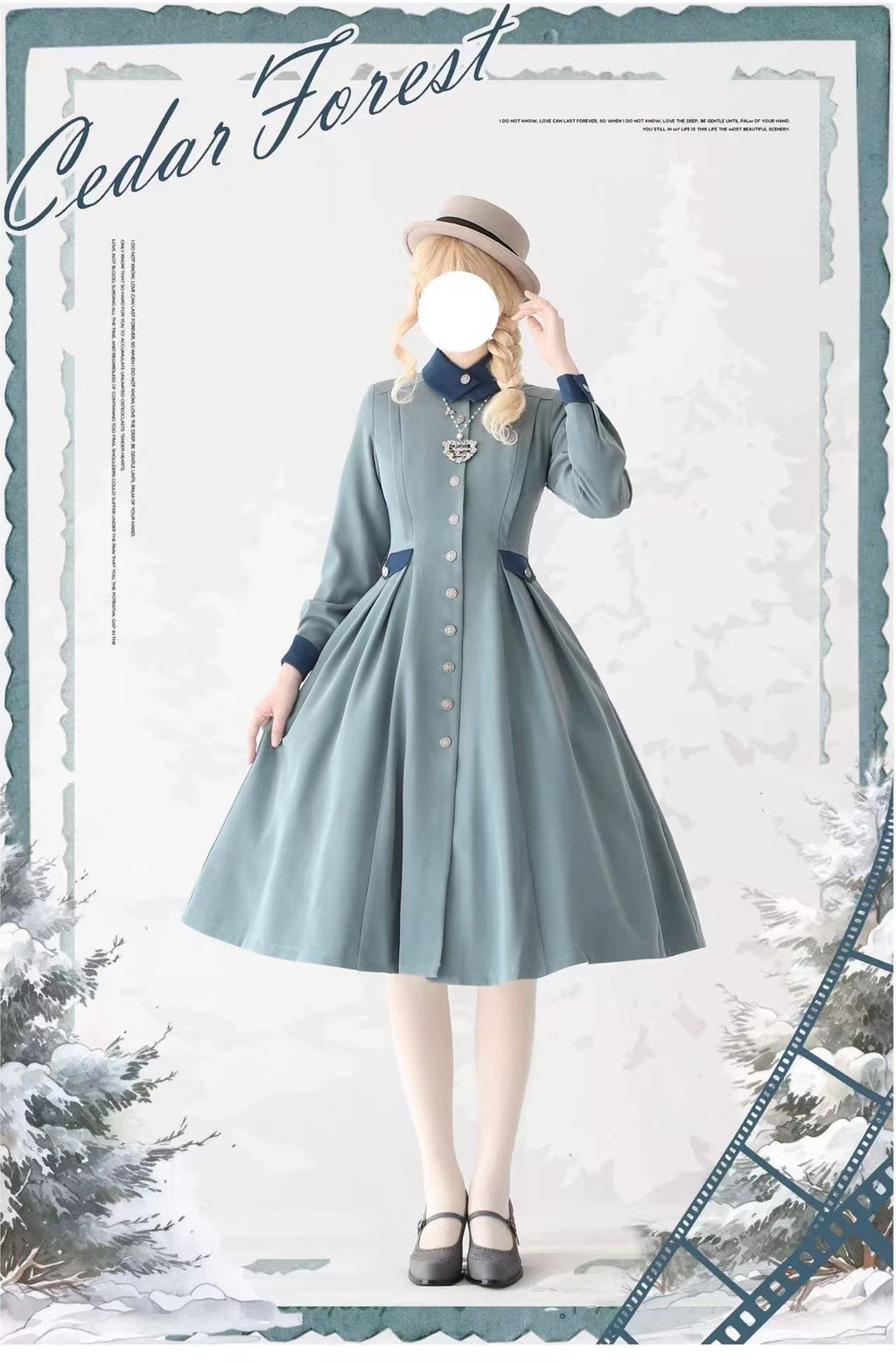 Design Concept:

This Lolita coat is designed as a long-sleeve cardigan-style jacket with a retro and graceful silhouette. Crafted with soft knit fabric, it provides both warmth and elegance, making it perfect for layering with Lolita dresses and blouses. Available in three versatile colors — gray-blue, dark gray, and black — this coat enhances your classic Lolita wardrobe with timeless charm. Whether styled for daily wear or special occasions, it adds a touch of vintage sophistication to any outfit.