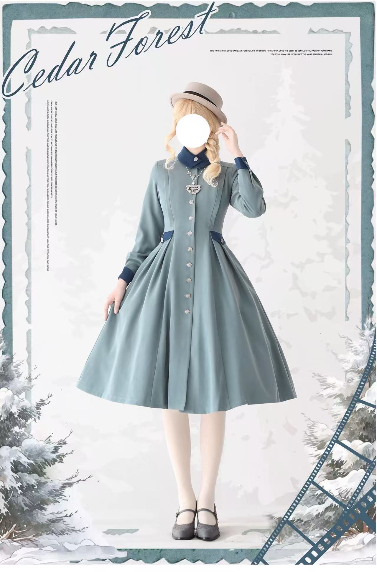 Design Concept:

This Lolita coat is designed as a long-sleeve cardigan-style jacket with a retro and graceful silhouette. Crafted with soft knit fabric, it provides both warmth and elegance, making it perfect for layering with Lolita dresses and blouses. Available in three versatile colors — gray-blue, dark gray, and black — this coat enhances your classic Lolita wardrobe with timeless charm. Whether styled for daily wear or special occasions, it adds a touch of vintage sophistication to any outfit.