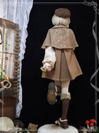 Lolita Coat Retro Brown Woolen Cape Cute Style Autumn Winter Outerwear