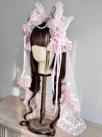 Design Concept:


This Lolita hair accessories set includes a delicate bowknot hair clip (KC) paired with a soft matching veil, creating an elegant and dreamy style. Available in three colors—white, pink, and blue—each design captures a sweet and graceful charm, making it a versatile choice for coordinating with different Lolita outfits.