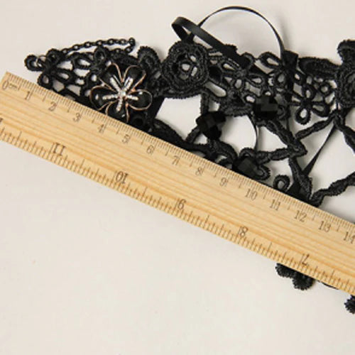 Design Concept:


Elevate your Gothic Lolita style with this black vintage-inspired lace floral ring bracelet. Designed with intricate lace and delicate flower accents, it exudes both elegance and mystery. The connected ring and bracelet design creates a dramatic, graceful silhouette that enhances any outfit. Perfect for tea parties, cosplay, stage performances, or daily coordinates, this accessory adds a timeless Gothic charm and refined femininity to your look.