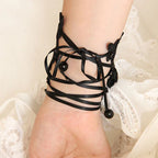 Design Concept:


Elevate your Gothic Lolita style with this black vintage-inspired lace floral ring bracelet. Designed with intricate lace and delicate flower accents, it exudes both elegance and mystery. The connected ring and bracelet design creates a dramatic, graceful silhouette that enhances any outfit. Perfect for tea parties, cosplay, stage performances, or daily coordinates, this accessory adds a timeless Gothic charm and refined femininity to your look.