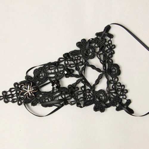 Design Concept:


Elevate your Gothic Lolita style with this black vintage-inspired lace floral ring bracelet. Designed with intricate lace and delicate flower accents, it exudes both elegance and mystery. The connected ring and bracelet design creates a dramatic, graceful silhouette that enhances any outfit. Perfect for tea parties, cosplay, stage performances, or daily coordinates, this accessory adds a timeless Gothic charm and refined femininity to your look.