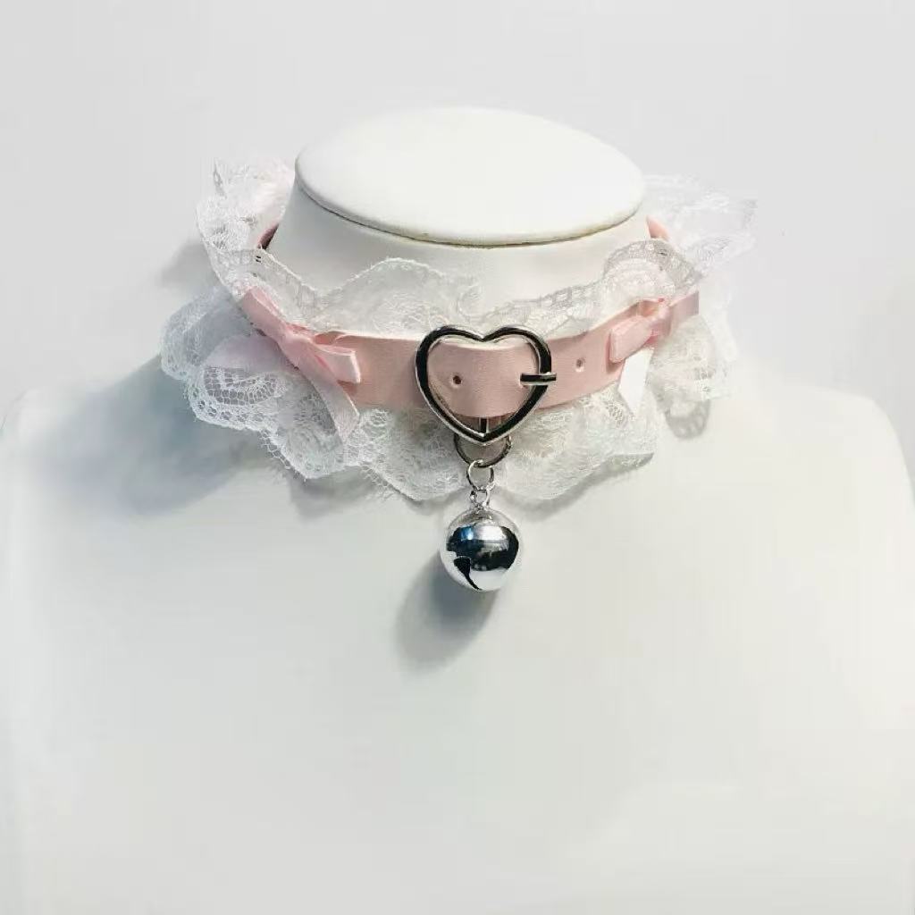 Design Concept:
This Lolita necklace features three sweet variations in soft pink lace, each with its own unique charm: a star pendant for a dreamy celestial touch, a bell pendant for a playful and cute accent, and a heart pendant that adds a hint of gothic sweetness, making them perfect to pair with Lolita fashion, cosplay, or daily wear.