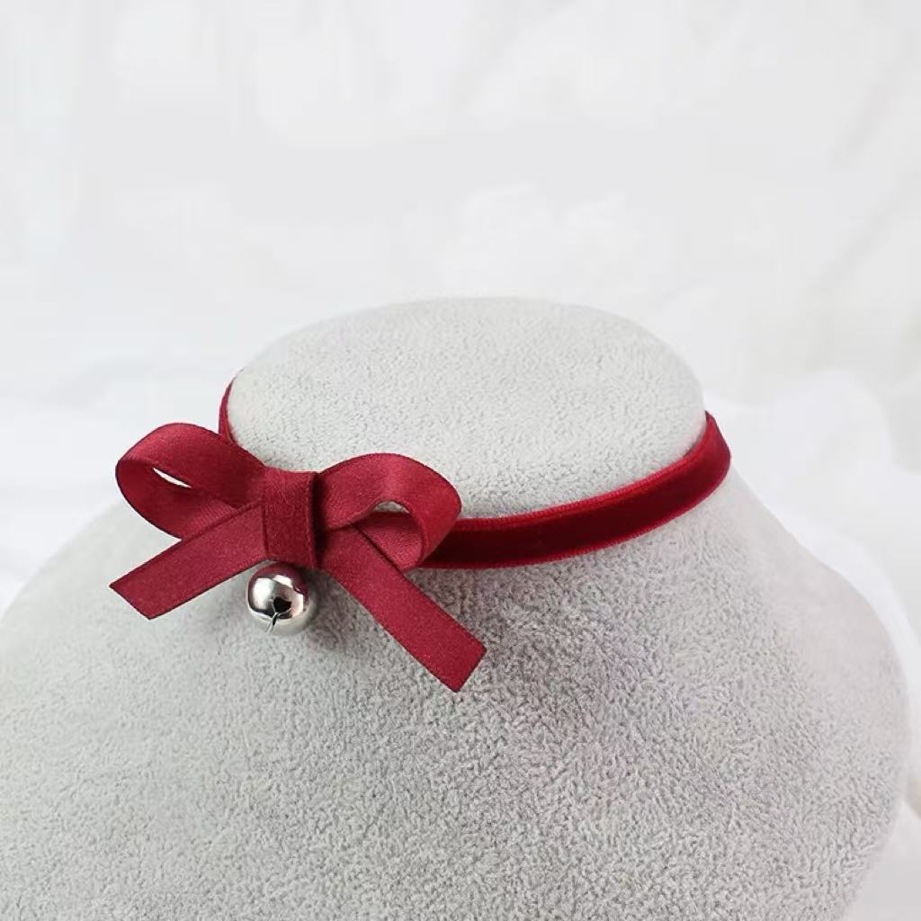 Design Concept:


This Lolita necklace collection features three charming red velvet choker styles, each adorned with festive details to capture a sweet and playful holiday spirit. The bow style offers a classic cute touch, the snowflake style adds a delicate winter charm, and the pom pom style brings a soft and whimsical feel, making them perfect accessories for enhancing Lolita outfits or seasonal cosplay looks.