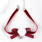 Design Concept:


This Lolita necklace collection features three charming red velvet choker styles, each adorned with festive details to capture a sweet and playful holiday spirit. The bow style offers a classic cute touch, the snowflake style adds a delicate winter charm, and the pom pom style brings a soft and whimsical feel, making them perfect accessories for enhancing Lolita outfits or seasonal cosplay looks.