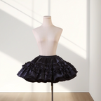 Lolita Petticoat Black Pink Blue White Super Fluffy Short A-line Crinoline for Daily Wear