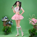 Lolita Petticoat Black Pink Blue White Super Fluffy Short A-line Crinoline for Daily Wear