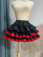 Lolita Petticoat Multicolor Punk Y2K Layered Puffy Pumpkin Skirt for Daily