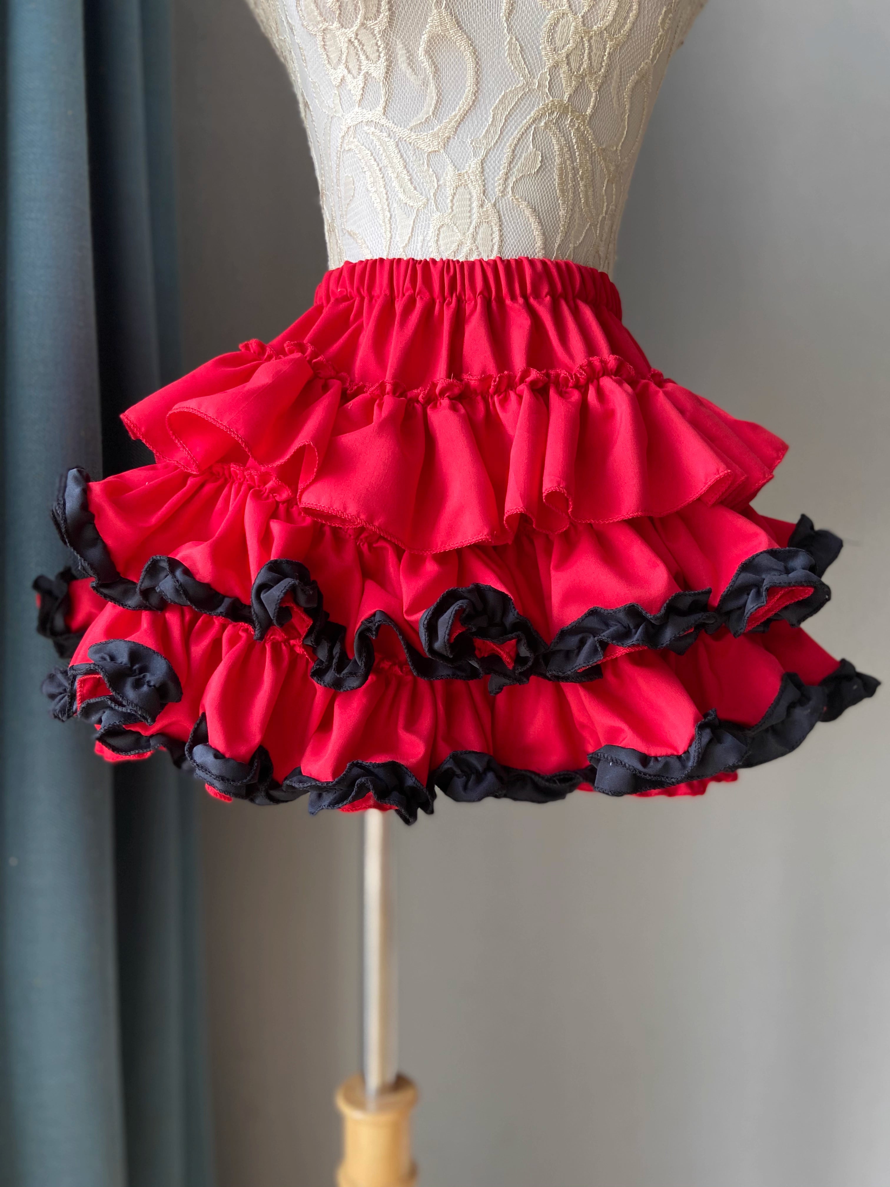 Lolita Petticoat Multicolor Punk Y2K Layered Puffy Pumpkin Skirt for Daily