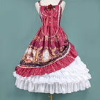 Lolita Petticoat White 4-Tier Lace Adjustable Fishbone A-line Crinoline 70cm for Daily Wear