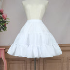 Lolita Petticoat White Boneless Cloud-like Soft Tulle 50cm Puff Skirt for Daily Wear