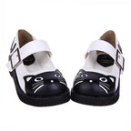 Design Concept:

These elegant Lolita shoes combine glossy sophistication with sweet charm. Crafted from high-quality materials, the shoes feature a shiny finish that enhances their refined look. The pointed toe design adds a touch of elegance, while the 3cm wedge heel provides both subtle height and comfortable stability, making them perfect for daily wear. Available in two styles—classic black and a chic black-and-white combination—these shoes are versatile choices that pair beautifully with both classic 