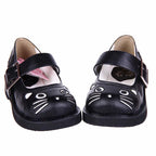 Design Concept:

These elegant Lolita shoes combine glossy sophistication with sweet charm. Crafted from high-quality materials, the shoes feature a shiny finish that enhances their refined look. The pointed toe design adds a touch of elegance, while the 3cm wedge heel provides both subtle height and comfortable stability, making them perfect for daily wear. Available in two styles—classic black and a chic black-and-white combination—these shoes are versatile choices that pair beautifully with both classic 