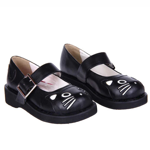 Design Concept:

These elegant Lolita shoes combine glossy sophistication with sweet charm. Crafted from high-quality materials, the shoes feature a shiny finish that enhances their refined look. The pointed toe design adds a touch of elegance, while the 3cm wedge heel provides both subtle height and comfortable stability, making them perfect for daily wear. Available in two styles—classic black and a chic black-and-white combination—these shoes are versatile choices that pair beautifully with both classic 