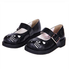 Design Concept:

These elegant Lolita shoes combine glossy sophistication with sweet charm. Crafted from high-quality materials, the shoes feature a shiny finish that enhances their refined look. The pointed toe design adds a touch of elegance, while the 3cm wedge heel provides both subtle height and comfortable stability, making them perfect for daily wear. Available in two styles—classic black and a chic black-and-white combination—these shoes are versatile choices that pair beautifully with both classic 