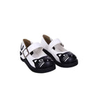 Design Concept:

These elegant Lolita shoes combine glossy sophistication with sweet charm. Crafted from high-quality materials, the shoes feature a shiny finish that enhances their refined look. The pointed toe design adds a touch of elegance, while the 3cm wedge heel provides both subtle height and comfortable stability, making them perfect for daily wear. Available in two styles—classic black and a chic black-and-white combination—these shoes are versatile choices that pair beautifully with both classic 