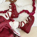 Lolita Shoes Cute Platform Muffin Shoes Sweet Girl Elegant Cla Doll Doll Shoes