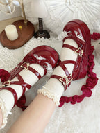 Lolita Shoes Cute Platform Muffin Shoes Sweet Girl Elegant Cla Doll Doll Shoes