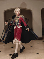 Design Concept:
These red Lolita trousers are inspired by vintage European royal court fashion, reflecting a refined prince-style aesthetic. Crafted with attention to detail, they feature a tailored silhouette that balances elegance and comfort, making them suitable for daily wear, tea parties, or themed Lolita gatherings. The rich red hue adds a regal touch to any Lolita ensemble.