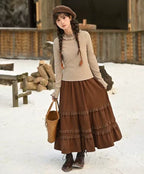 Description:

Embrace the warm and sophisticated charm of the season with our Mallard Elegance Brown Lolita Skirt. Expertly crafted in a rich, pure brown hue inspired by the luxurious mallard color trend, this A-line skirt offers a perfect blend of classic Lolita style and modern fashion sensibility. The delicate lace trim adds a touch of romantic elegance to the graceful A-line silhouette, which flows beautifully from the waist to create a flattering and feminine shape. Designed for both comfort and style,