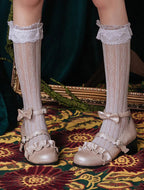 Design Concept:


These Lolita socks combine elegance with playful charm. Crafted in black or white, they feature heart-shaped lace detailing and a hollow mid-tube design, adding a delicate and whimsical touch to any outfit. The stretchy material ensures a comfortable fit while maintaining their shape, making them perfect for pairing with skirts, dresses, or cosplay ensembles. Ideal for completing sweet, romantic, or classic Lolita looks, these socks are both stylish and versatile.
