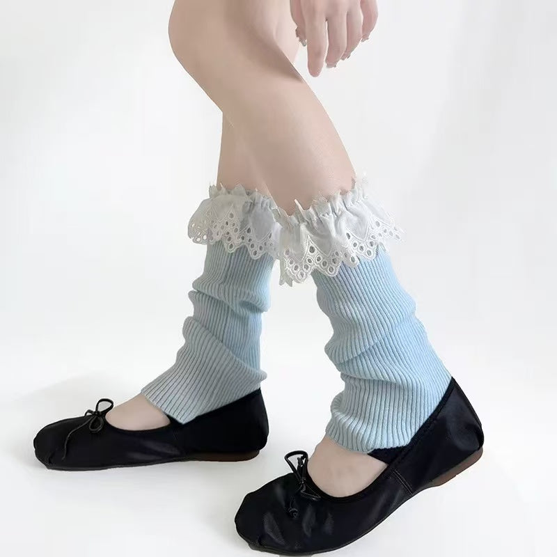 Design Concept:


These Lolita stockings feature a light and breathable thin design, perfect for creating a soft Japanese-inspired cute look. The layered slouch style with delicate lace details adds a playful and elegant touch to any Lolita outfit. With a mid-calf length of about 30cm, they are comfortable for daily wear and easy to style across seasons. Available in five colors: cream yellow, red, black, light blue, and white.