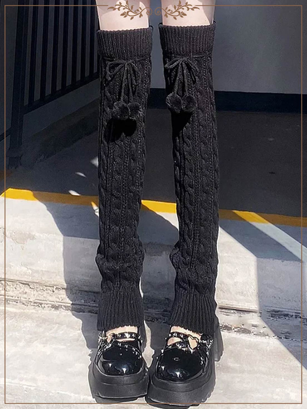 Long Tube Over Knee Leg Lolita Stockings Cover Japanese Autumn and Winter Knitted Thickened Warm Cute High Tube Lolita Accessories