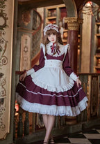 Design Concept:

This Maid Outfit charming cute elegant classic Lolita OP dress offers a refined and playful look, perfect for themed events or daily Lolita fashion. The design balances elegance with sweetness, creating a versatile piece for various occasions. Product Details: The product includes one OP dress available in four beautiful colors — green, red, black, and blue — allowing for multiple styling options to suit different tastes.
