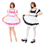 Maid Outfit Cosplay Costume for Women Black and White Anime Waitress Uniform Dress