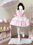 Design Concept:

Step into a world of charming service with this elegant Lolita-style maid outfit, designed to showcase both sweetness and sophistication. This detailed dress features a flattering waist tie that accentuates your figure and comes with a unique sleeved apron for an authentic and complete look. Crafted from high-quality materials with delicate lace and ruffled trim, it is perfect for cosplay events, themed parties, or adding a touch of daily fantasy. Available in three classic colors: a soft&n