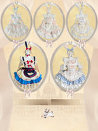 Maid Outfit Sweet Lolita Blue White Sweet Lolita Maid Dress with Bunny Ears Headpiece