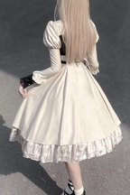 Military Lolita Short Gothic Lolita Dark Dress Dark OP Dress