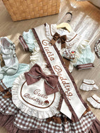 Mint Chocolate Op Tea Party Fashion Whimsical Bunny Themed Lolita Set Cake Dress