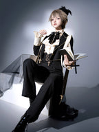 Design Concept:
These black Lolita trousers are designed in a classic prince-style, offering a boyish yet refined silhouette. Made for both comfort and style, they feature a straight-leg cut that pairs effortlessly with Lolita blouses or cloaks. Perfect for daily wear, tea parties, or themed gatherings, the versatile dark color ensures a polished and elegant look.