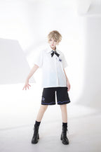 Ouji Fashion Summer Princess Chronicles Bow Detail White Shirt Set