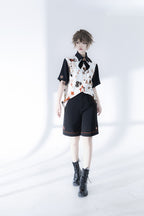 Ouji Fashion Summer Princess Chronicles Themed Motif Shirt Shorts Set
